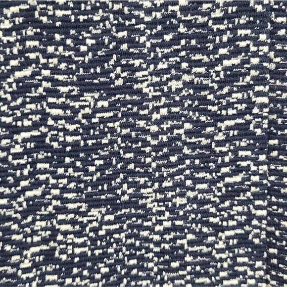 Tart Textured Wooven Navy Blue/ White Vest Size Small Cotton Blend - Picture 5 of 9